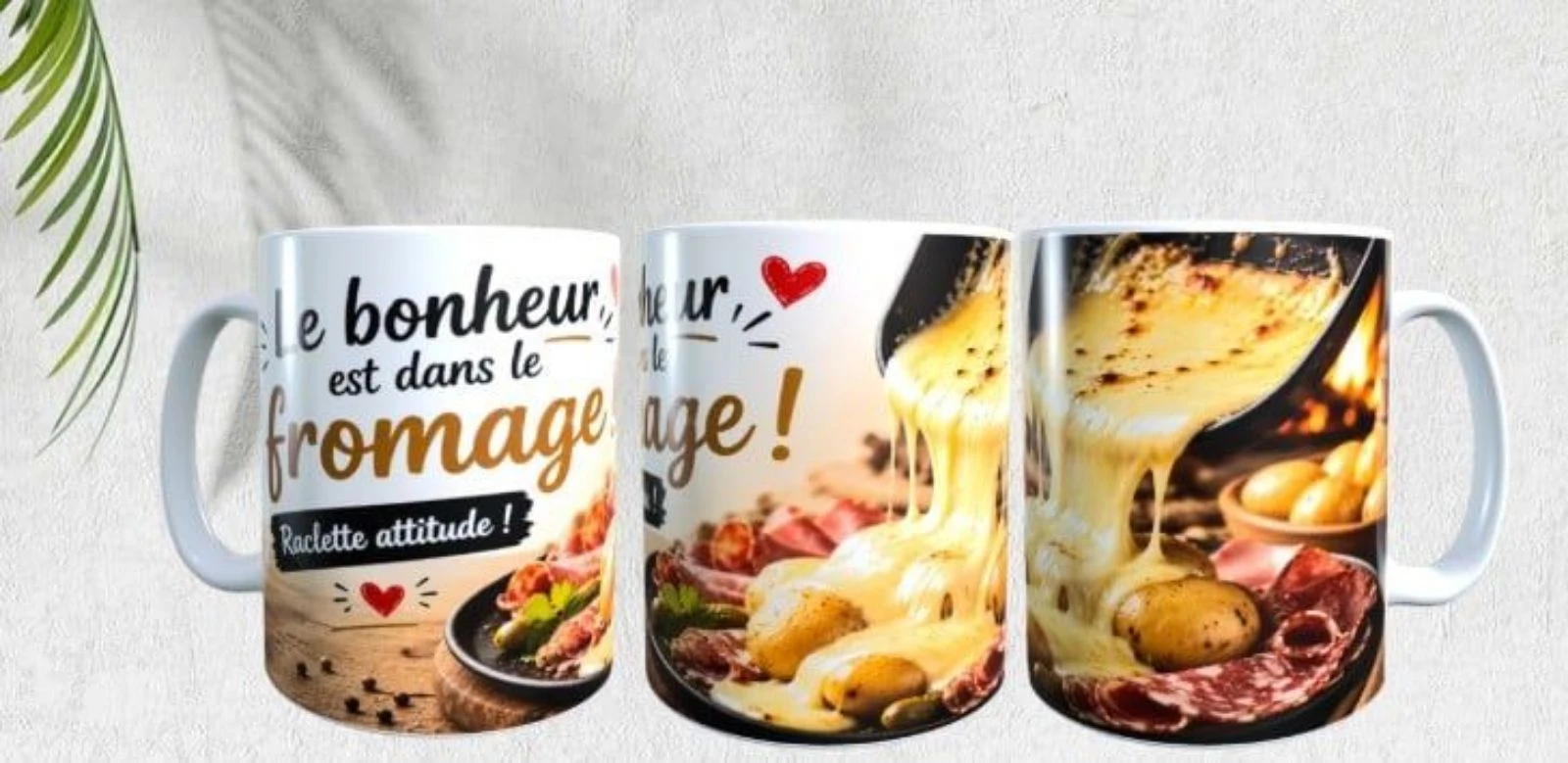 Mug humour,  le bonheur est dans le fromage 